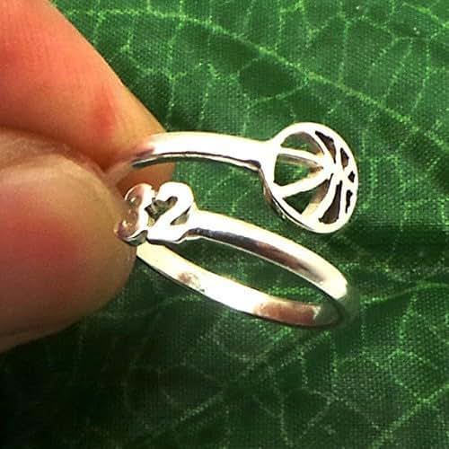 Amazon.com: Handmade 925 Sterling Silver Custom Basketball ...