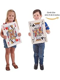 Jumbo Playing Cards Full Deck Huge Poker Index Playing Cards Fun for All Ages! - Size 10.5 x 14.5 inches