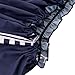 Yonala Women's Fashion Pattern Printed Off Shoulder Loose Blouse Short Tunic Dress Blue