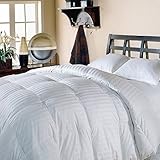 Luxlen Grand King / California King White Goose Down Comforter - 500 Thread Count, 600 Fill Power Luxury Bedding