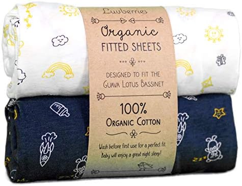 guava lotus bassinet sheet