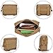 Hoanan 2-Pak Tactical Molle Pouch, Compact Small EDC Organizer Pouch for Military Backpack Belt Waist Bag