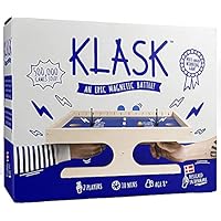 KLASK: The Magnetic Award-Winning Party Game of Skill - for Kids and Adults of All Ages That’s Half Foosball, Half Air…