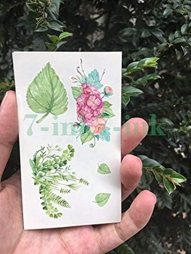 Sly Waterproof Temporary Tattoo Sticker Sexy Baby S Breath Flower Tatto Birds Gun Feather Water Transfer Fake Flash Tattoos Color Brown Amazon Ae