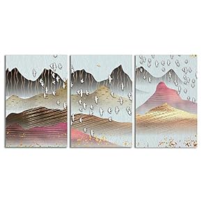 NWT Canvas Wall Art Abstract Chinese Landscape Painting...