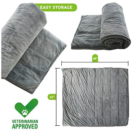 Weighted Dog Anti Anxiety Blanket Wrap For Stress Relief and Calming