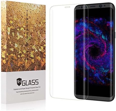 Glalaxy S8 Plus Screen Protector, Full Cover 3D Curved Ballistic Glass, 9H Hardness, Anti-Scratch, Anti-Fingerprint Tempered Glass, Lifetime Replacement Warranty