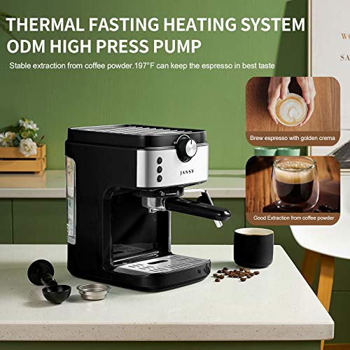 Máquina de café espresso de 20 bares con potente vaporizador para barista  en casa, control individual o doble taza, 1700… - La Cafetera