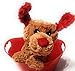 Valentines Day 8 Piece Gift Set: 7″ Puppy, Chocolate Candy Bundle in Red Basketthumb 4