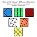 Roxenda Speed Cubes, [6 Pack] Speed Cube Set - Skew Axis Windmill Fisher Ivy 3x3x3 Speed Cube Smooth Magic Cubes Puzzles Collection