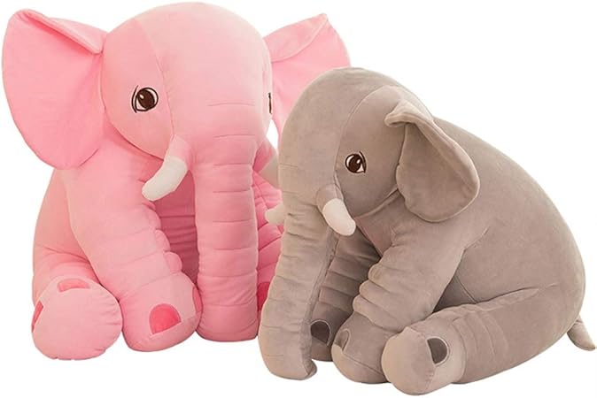 Amazon 象さん ぬいぐるみ 添い寝ぬいぐるみ 動物 癒し系 抱きまくら ふわふわ 可愛い キャラクター キッズおもちゃ 女の子 お祝い お誕生日 プレゼント 贈り物 ベビーギフト 結婚祝い ピンク グレー 50 ぬいぐるみ おもちゃ
