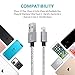 Grectek iPhone Cable, 3Pack 6FT Nylon Braided Charging Cord Charger, Lightning to USB Cable for iPhone Ⅹ, 8, 8 Plus, 7, 7 Plus, SE, 6s, 6, 6 +, 5, 5s, iPad Air/Mini, iPod (Grey White)