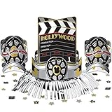 Amscan Movie Night Hollywood Themed Movie Night Table Centerpiece (1 Piece), Multi Color, 13.7 x 11.6