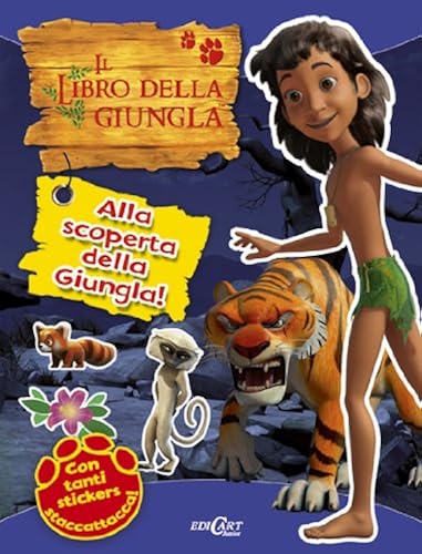 Download Alla scoperta della giungla! Il libro della giungla. Con adesivi. Ediz. illustrata PDF