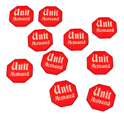 Unit Activated Tokens, Red (10)