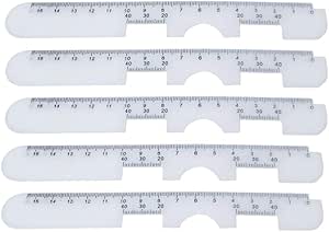 amazon com supvox 10pcs pd ruler eye ophthalmic tool plastic practical for hospital clinic white industrial scientific