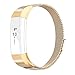 AK for Fitbit Alta HR Bands Milanese Stainless Steel Small Large Magnetic Closure, Adjustable Alta HR/Alta Accessories Metal Bands Straps for Fitbit Alta HR 2017/ Fitbit Alta 2016 (Gold, Small)