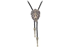 BRBAM Western Style 3D Design Animal Pendant Bolo Tie Neclace Stylish Retro Cowboy Gift