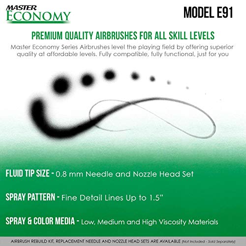 Master Airbrush Model E91 Airbrush Set Master SingleAction External