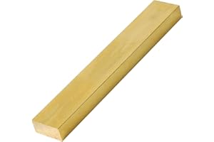 DOUYUDAO 3/8" x 1" Brass Flat Bar Blank 6 "Long Solid Brass Thin Plate C360 Flat Mill Stock (3/8x1x6 inch, 1)