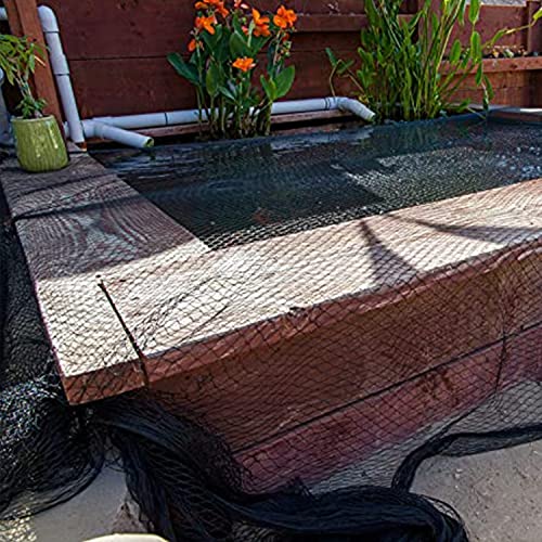 RYG Koi Pond Netting Kit 20x20 Feet, Heavy Duty Mesh Pool Net for Easy
