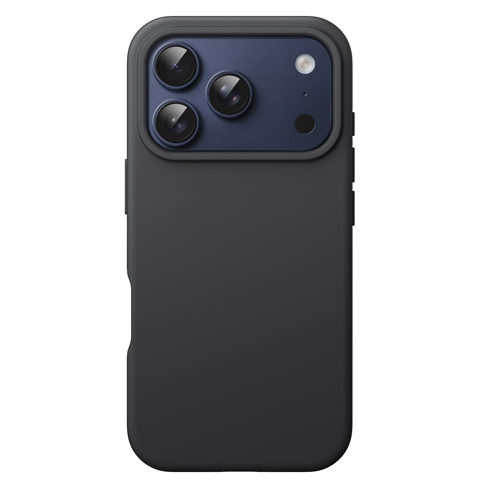 JETech Liquid Silicone Case for iPhone 17 Pro Max 6.9-Inch, Silky Soft Touch Full-Body Protection, Anti-Scratch Shockproof Phone Cover with Microfiber Lining (Black)