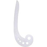 Yuecoom DIY Sewing French Curve Ruler, Multifunctional Comma Shaped Grading Ruler Drawing Template Tool, Pattern Making Ruler