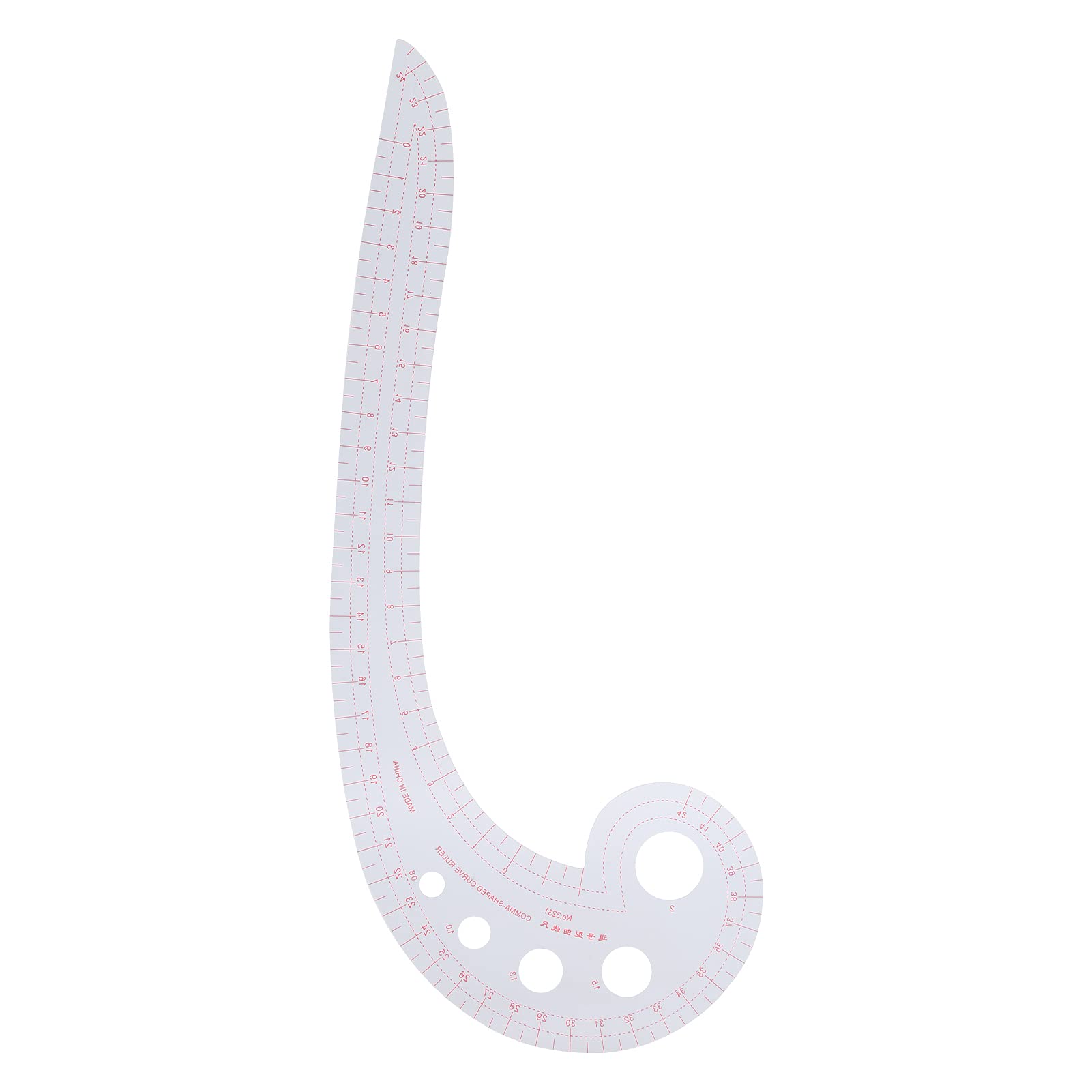French Curve Ruler Sewing, Comma Shaped Measure Ruler for Sewing Dressmaking Tailor Drawing Drafting Measuring Template