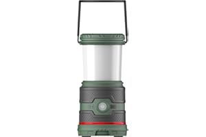Coast EAL35R 1000 Lumen Voice-Controlled LED Emergency & Camping Area Lantern with Warm, Cool White, Day, Red & Red Flashing Mode, Power Bank Functionality - Forest