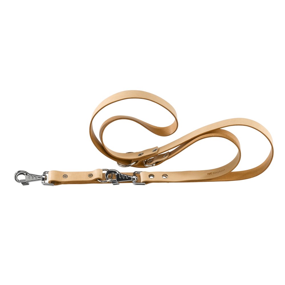 Ferplast Natural BE GA18/200 Dog Lead, 18 mm x 120-200 cm, Beige