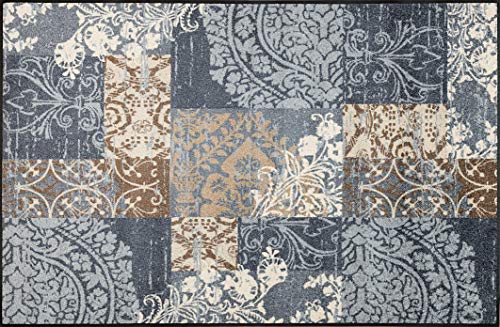 wash + dry Door Mat, Polyester, Grey, 115 x 175 cm