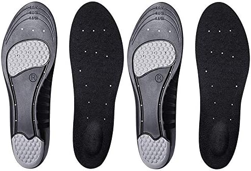 [Letlar] インソール 靴の中敷き なかじき 衝撃吸収 3D 低反発 クッション 消臭 マイサイズ調整 黒 セット