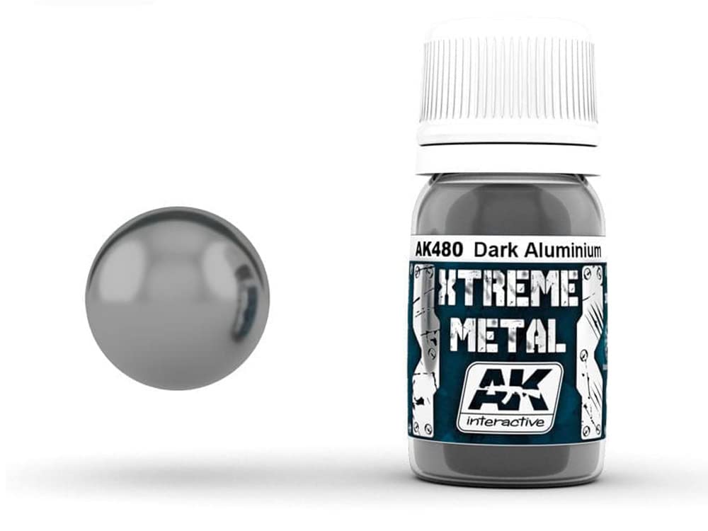 AK Interactive Paints 30ml Extreme Metal - Dark Aluminium