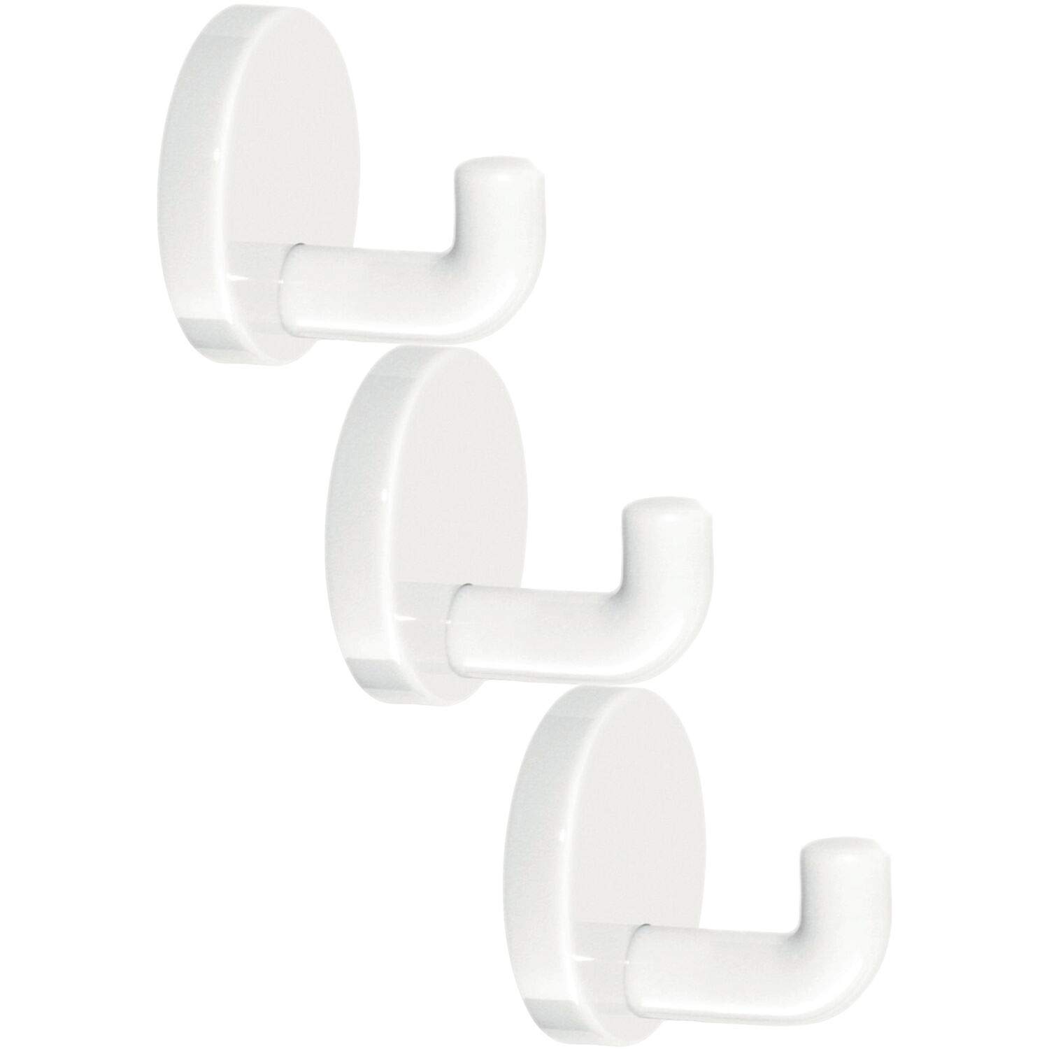 vasalat HEWI Wall Hooks Depth 30 mm Set of 3 Polyamide Pure White