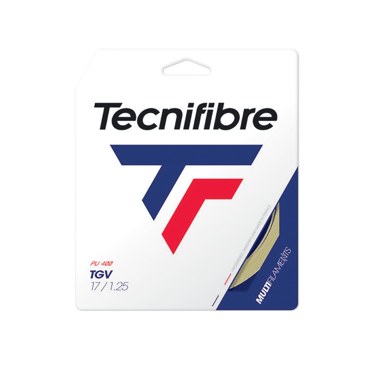Tecnifibre TGV Tennis String Natural - 1.25mm / 12m Set