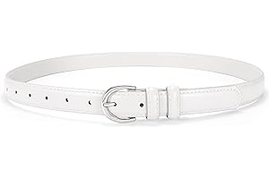 SANSTHS Women Leather Belt for Jeans Fashion Ladies Dress Belt With Single Prong Buckle