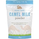 Desert Farms Organic Whole Camel Milk Powder Certified PALEO and KETO Allergen Free Non-GMO Easy to Mix Powder Milk - Excellent Replacement For Goat and Soy Milk - Packaged In The USA (200 Grams)