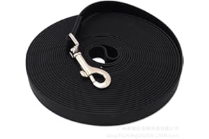 Nylon Training Dog Leash Recall Training Lead Outdoor Leash for Play, Camping, or Backyard(XS,Black)