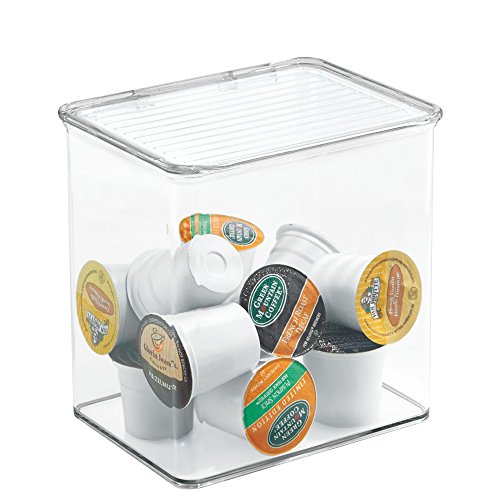 iDesign Kitchen Binz BPAFree Plastic Stackable Organizer Box with Lid