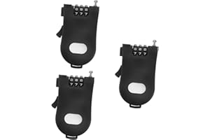 OHPHCALL 3pcs Snowboard and Bike Cable Lock Ski Lock Weatherproof for Outdoor Bikes Scooters Gear for Security