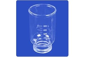 500ml Lab Cup Beaker for 2000ml Vacuum Filtration Apparatus Membrane Filter Sand-Core Equipment