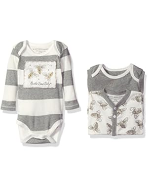 Girls' Organic Watercolor Bodysuits - (Pack of 3)