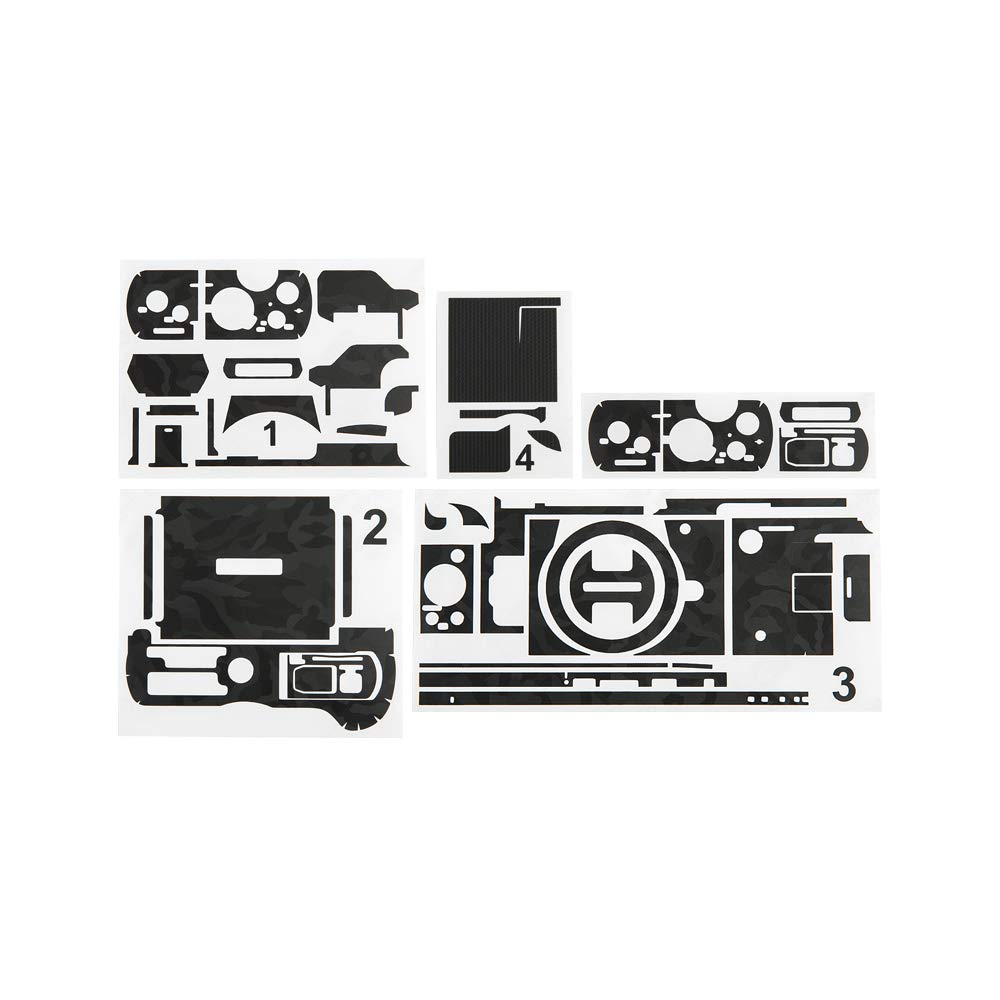 KIWIFOTOS Camera Body Skin Sticker Protective Wrap Cover for Panasonic DC-G100 / G110, 3M Anti-Scratch Stickers Decals DSLR Camera Body Skin Film Protector Shield - Shadow Black