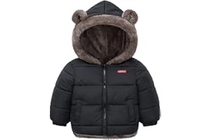 Fairy Baby Infant Baby Winter Coat Cute Teddy Bear Hooded Jacket Warm Fleece Outerwear Windproof Toddler Boys Girl 6M-4T