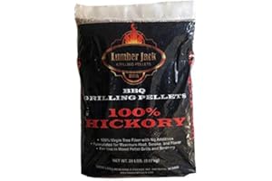 Lumber Jack 100% Hickory BBQ Grilling Pellets – 20 lbs.