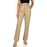 Laverapelle Women's Genuine Lambskin Straight Cut Leather Pants (Black, Leather Jeans) - 2424004
