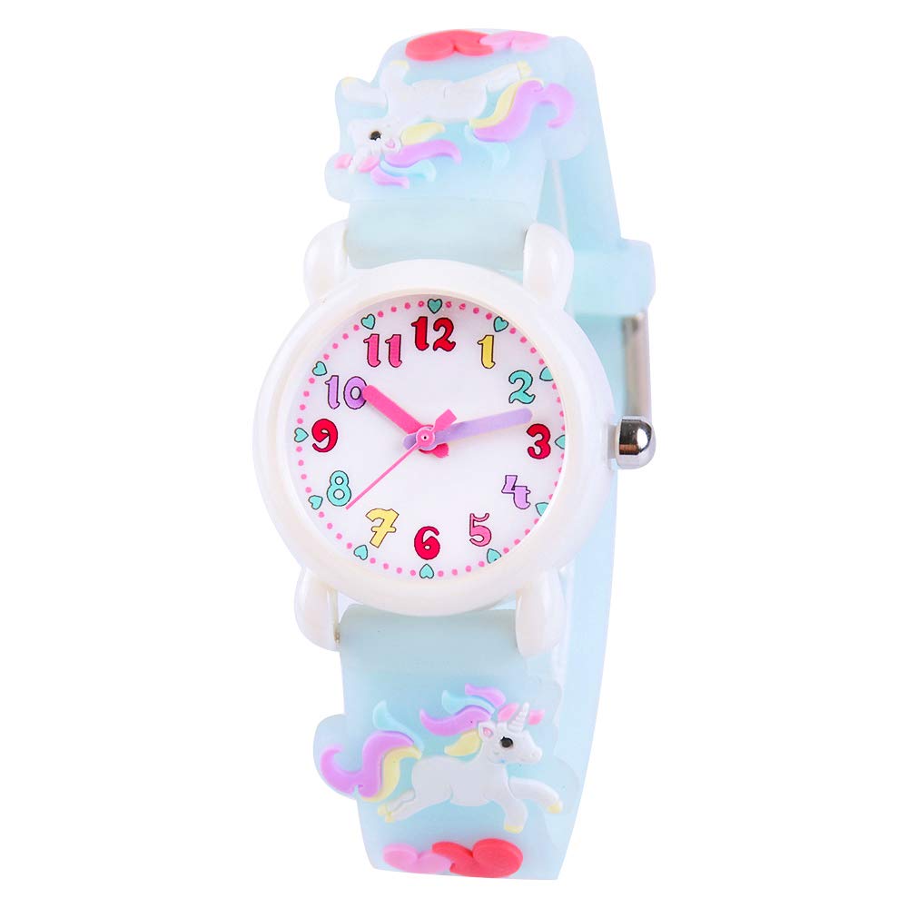 Venhoo Kids Watches 3D Cute Cartoon Waterproof Silicone Children Toddler Wrist Watches Time Teacher Gifts for 3-10 Ages Boys Little Child-Universe…