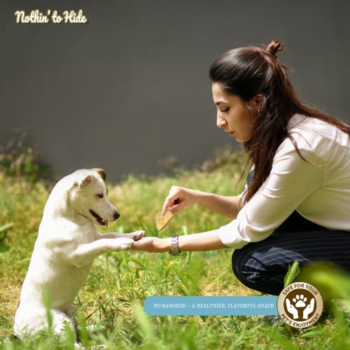 Fieldcrest Farms Nothin to Hide Flip Chips Chews for Dogs All Natural Rawhide Alternative