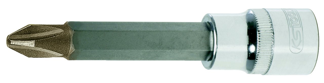 KS Tools 918.1685 1/2-inch Ph1 Chrome Plus Phillips Bit Socket