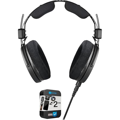 Audio-Technica ATH-R50x Pro Open Back Reference Headphones Bundle with 2 YR CPS Enhanced Protection Pack